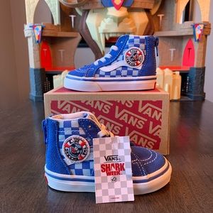 Vans x Shark Week Sk8-Hi Zip Toddler Shoes